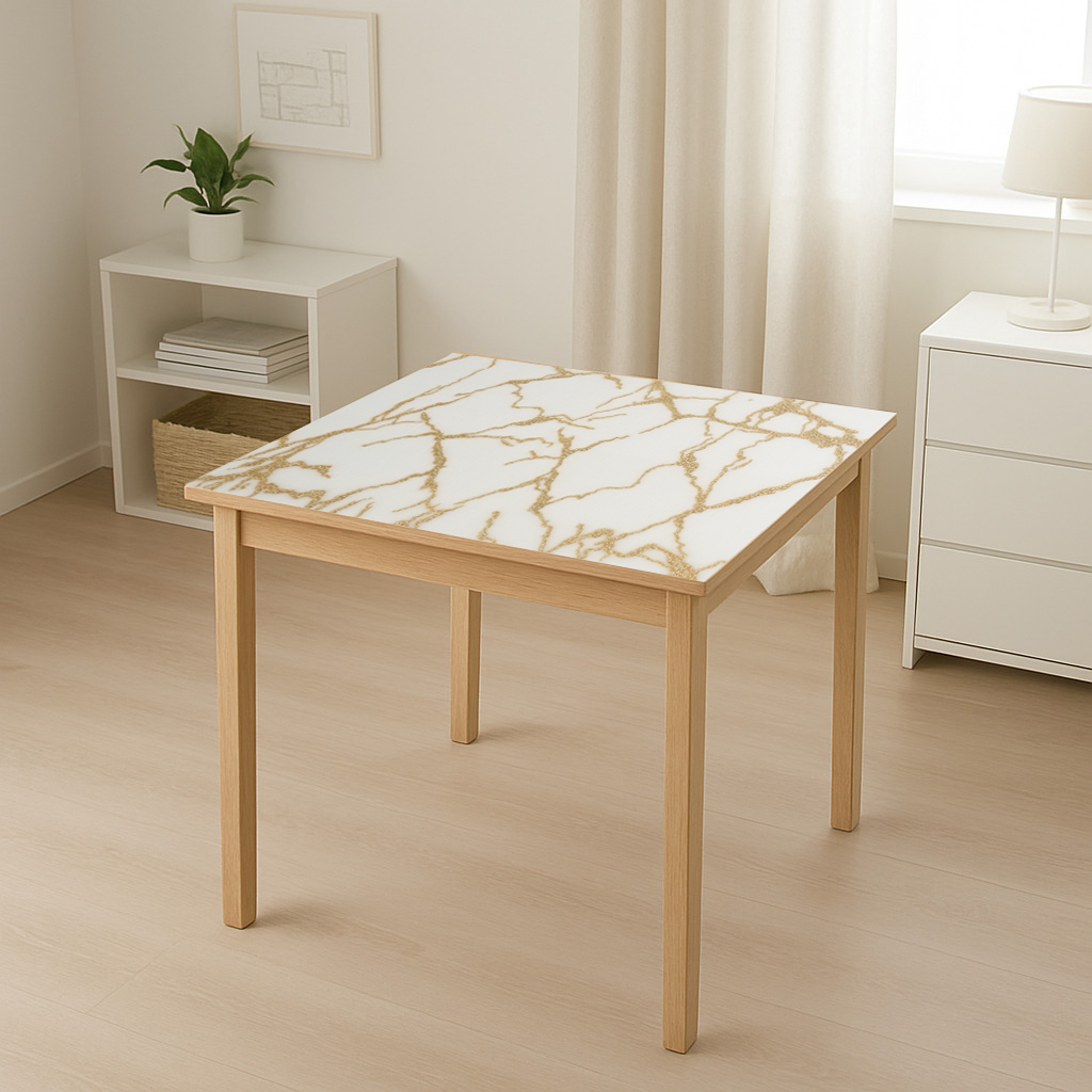 Folie protectie masa decorativa PVC siliconizat 100cm, grosime 0.8mm, model marmura 20m/rola Breckner Germany