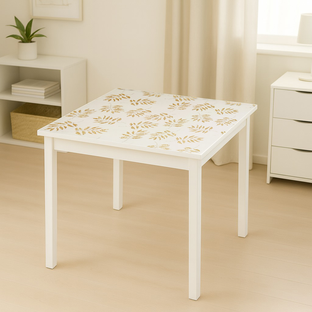 Folie protectie masa transparenta PVC siliconizat 100cm, grosime 1.2mm, model frunze 20m/rola Breckner Germany