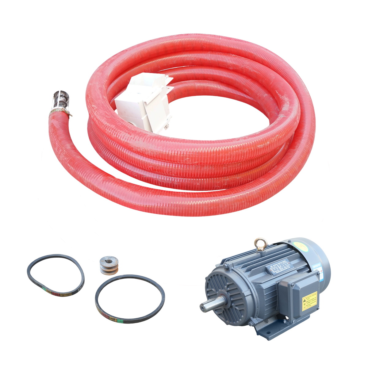 Snec flexibil cereale 380V, 4000W portabil cu furtun 15m, diametru 120mm, turatie 1440 r/min – imagine 3