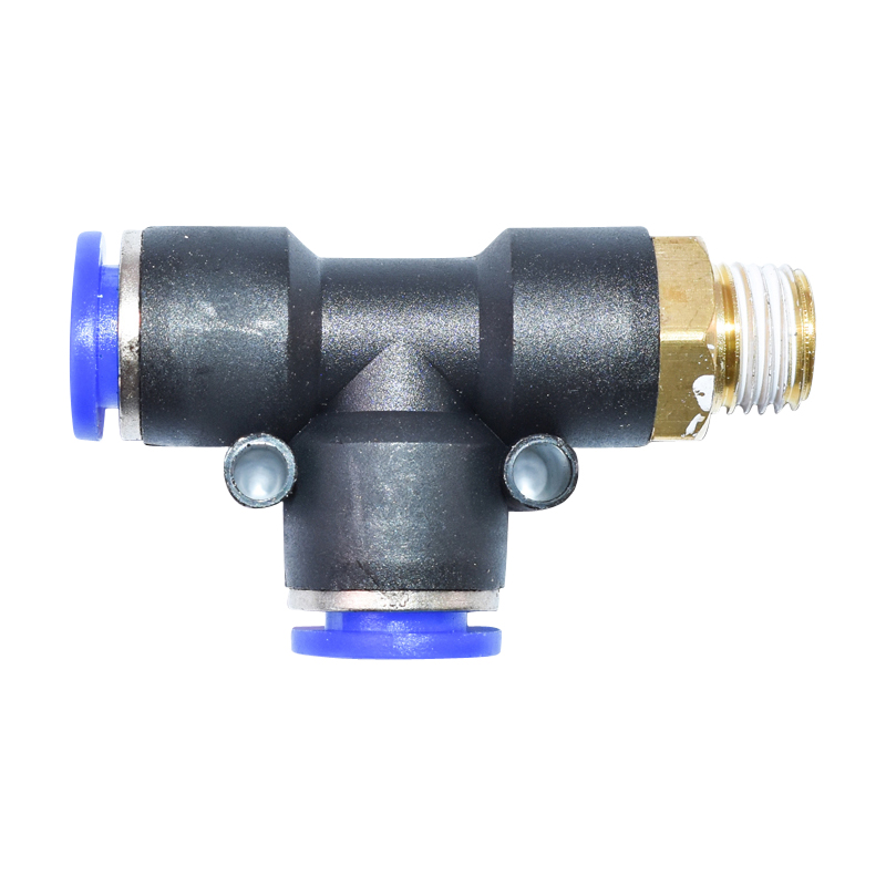 Mufa rapida T plastic si surub metalic fi 10x10 cu 1/4