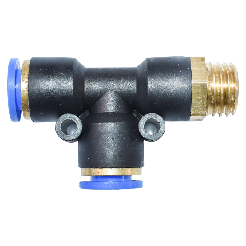 Mufa rapida T plastic si surub metalic fi 10x10 cu M16