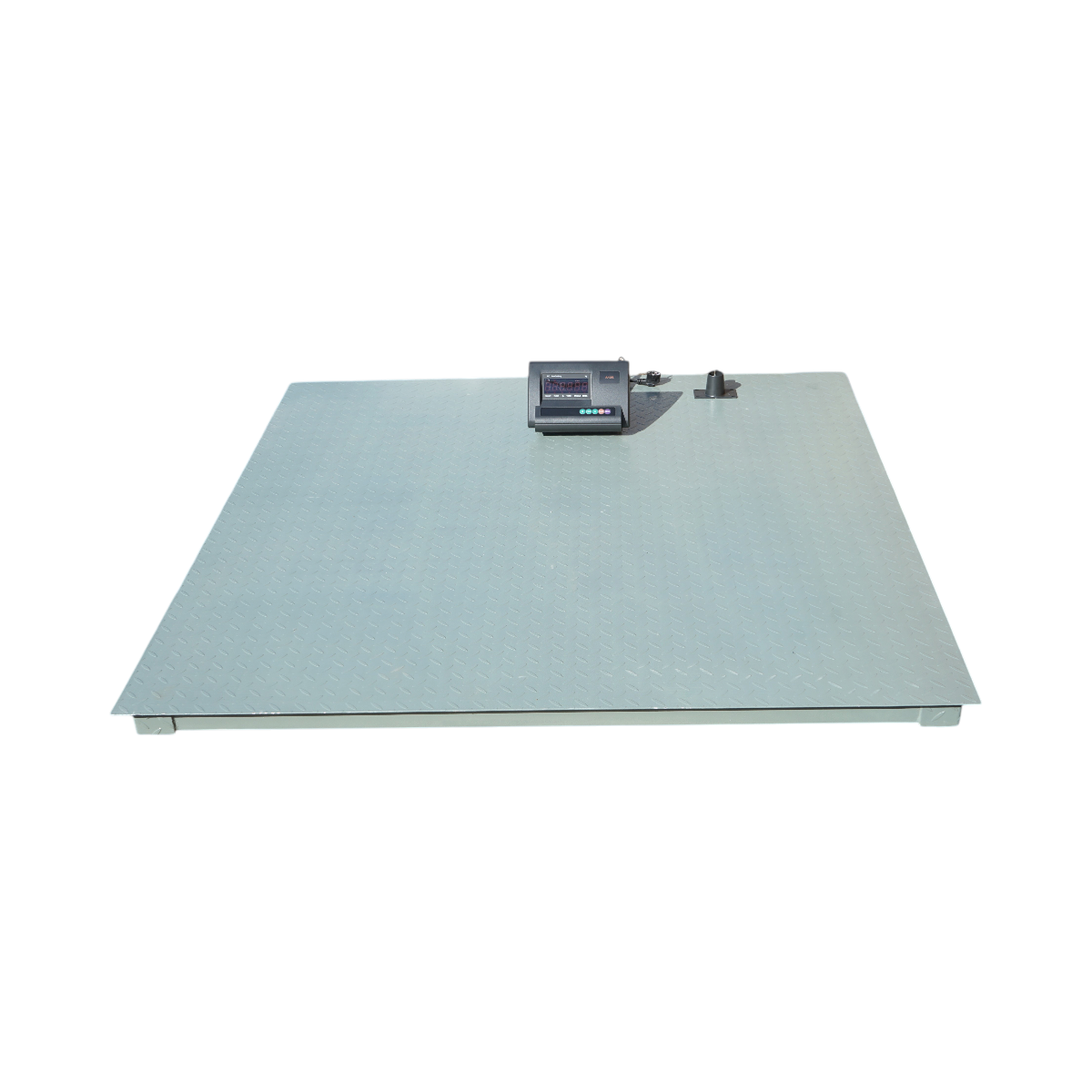 Cantar electronic de podea 5000kg, platforma striata 150x150cm, baterie 6V 4Ah, afisaj LED