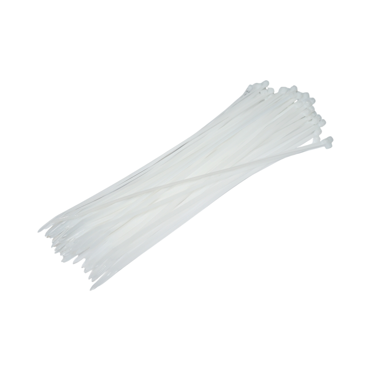 Faseta colier plastic alb 3.6x290mm 100 buc/set Longroad