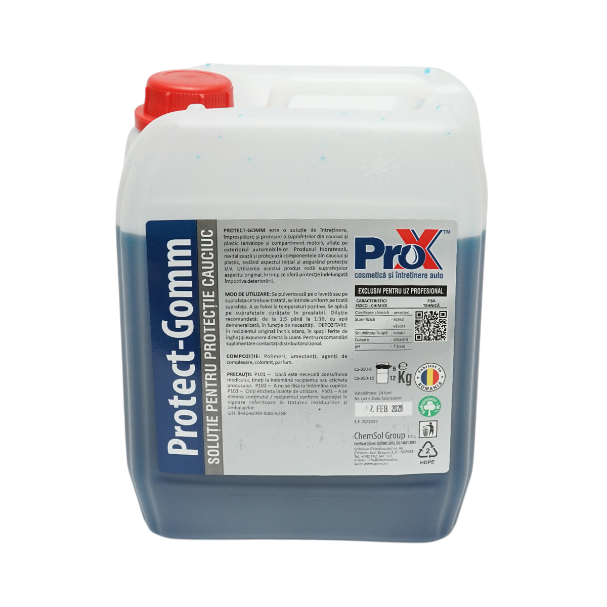 Solutie protectie cauciuc si plastic Protect Gomm ProX 12kg