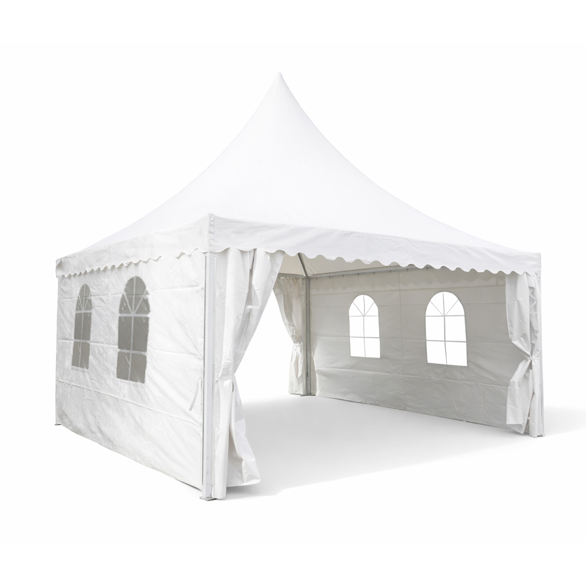 Cort pavilion pagoda 5x5m alb