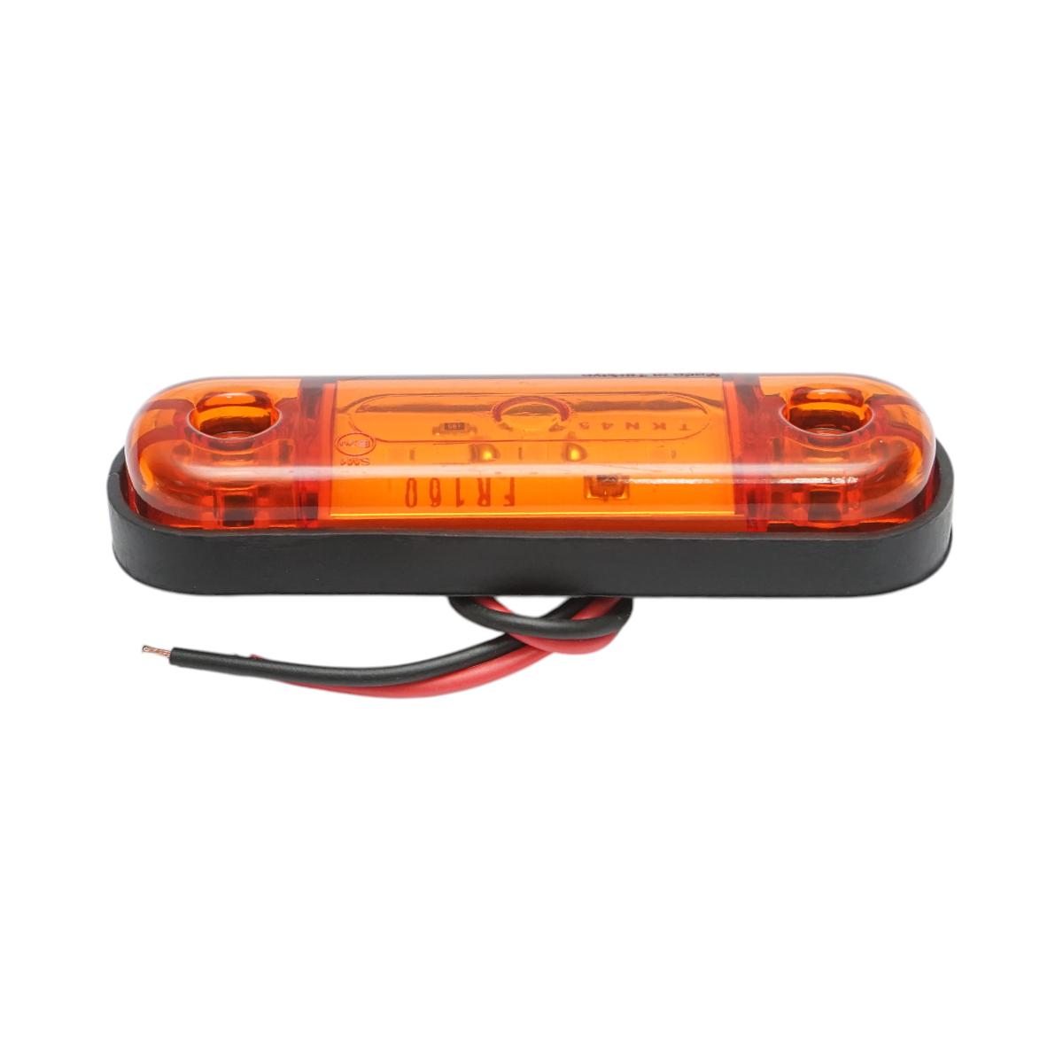 Lampa gabarit laterala ovala LED 12V-24V galbena 3 LED-uri 87x28x13.5mm Breckner Germany – imagine 4