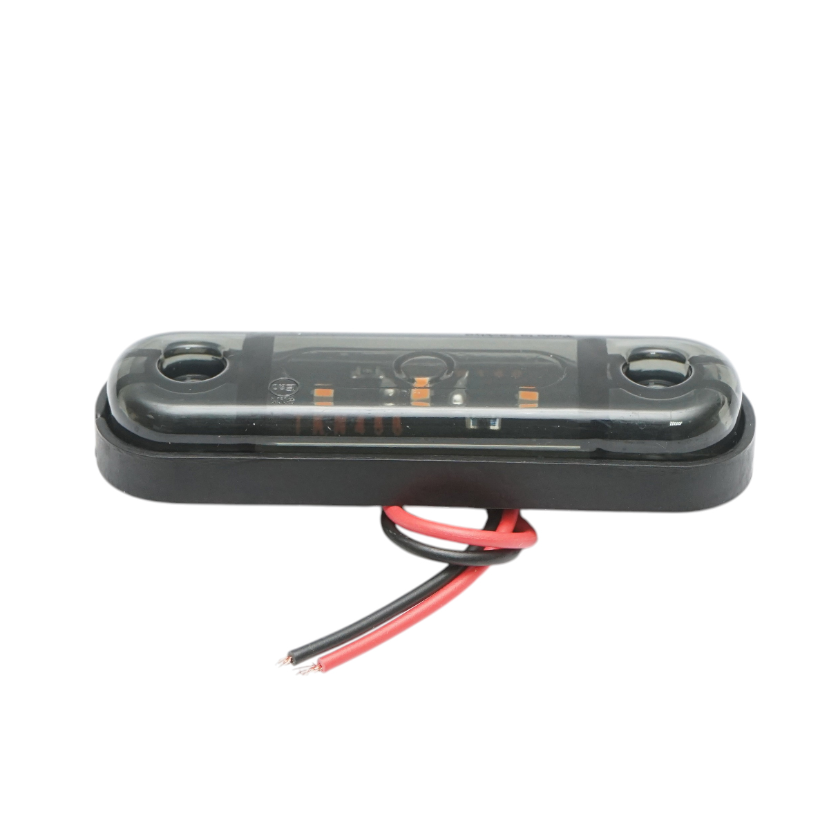 Lampa gabarit laterala ovala LED 12V-24V galben fumuriu 3 LED-uri 87x28x13.5mm Breckner Germany – imagine 4