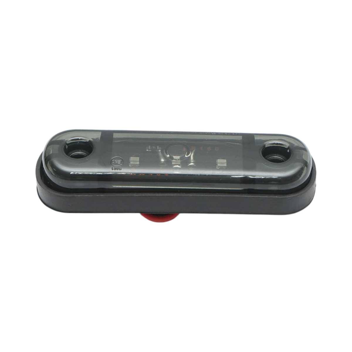Lampa gabarit laterala ovala LED 12V-24V rosu fumuriu 3 LED-uri 87x28x13.5mm Breckner Germany – imagine 4