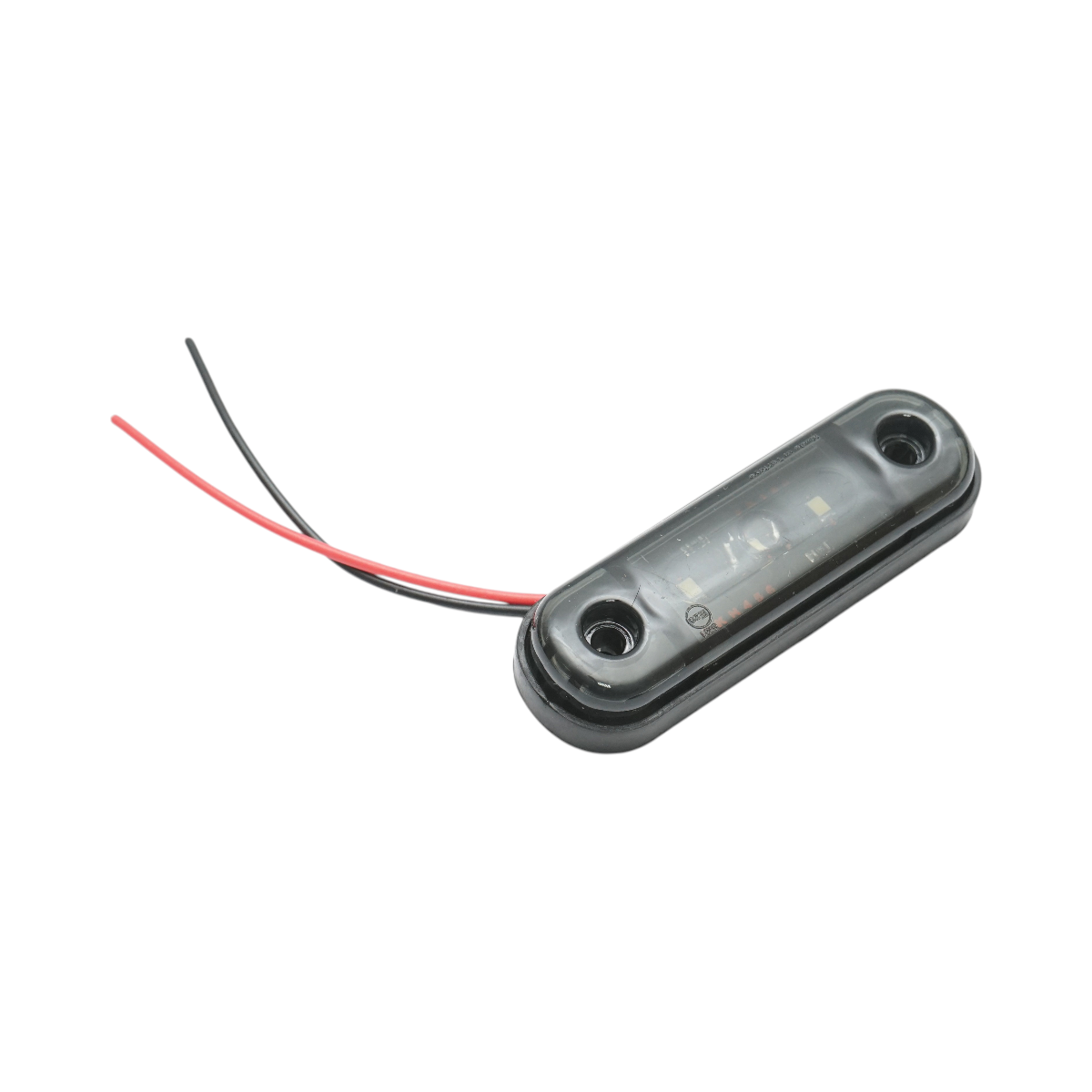 Lampa gabarit laterala ovala LED 12V-24V alb fumuriu 3 LED-uri 87x28x13.5mm Breckner Germany – imagine 2