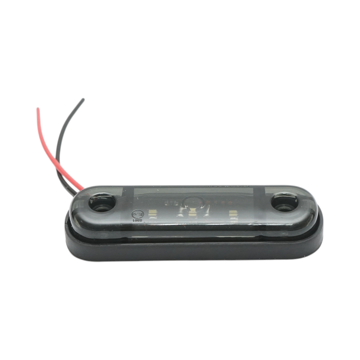 Lampa gabarit laterala ovala LED 12V-24V alb fumuriu 3 LED-uri 87x28x13.5mm Breckner Germany – imagine 4
