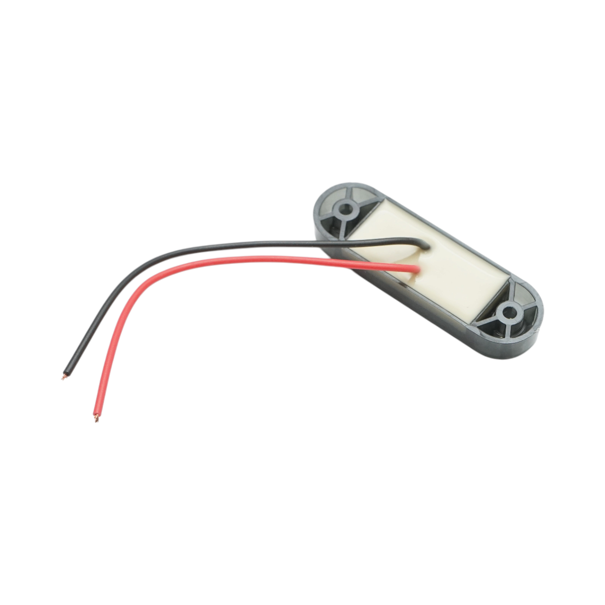 Lampa gabarit laterala ovala LED 12V-24V alb fumuriu 3 LED-uri 70x21x10.5mm Breckner Germany – imagine 4