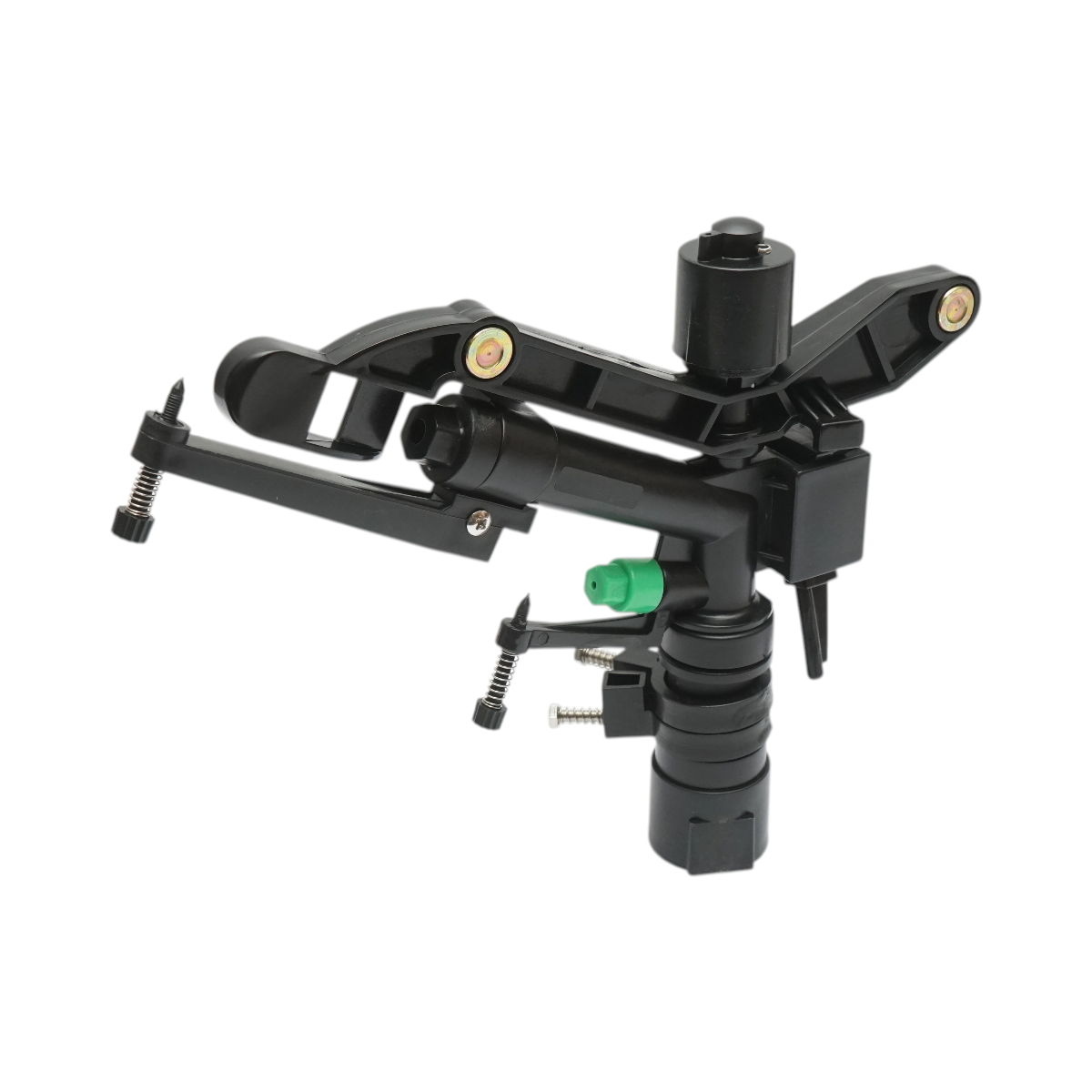 Aspersor de impact reglabil cu brat oscilant, 2 duze, raza 18-25m, debit 75-82 L/min, filet interior 1 inch Breckner Germany