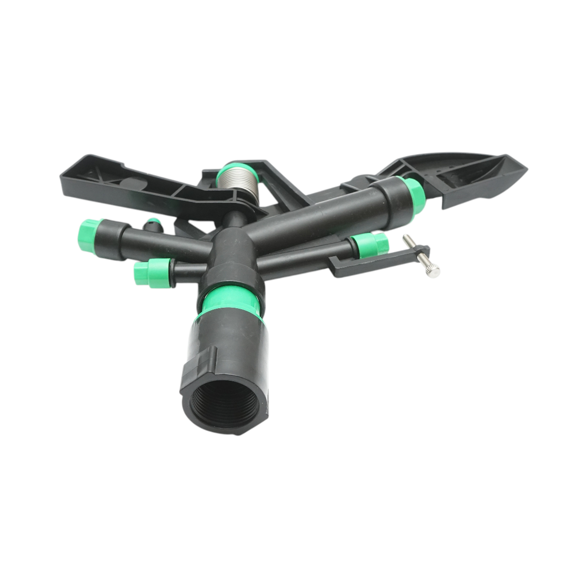 Aspersor de impact reglabil cu brat oscilant, 5 duze, raza 18-25m, debit 75-82 L/min, filet interior 1 inch Breckner Germany – imagine 3