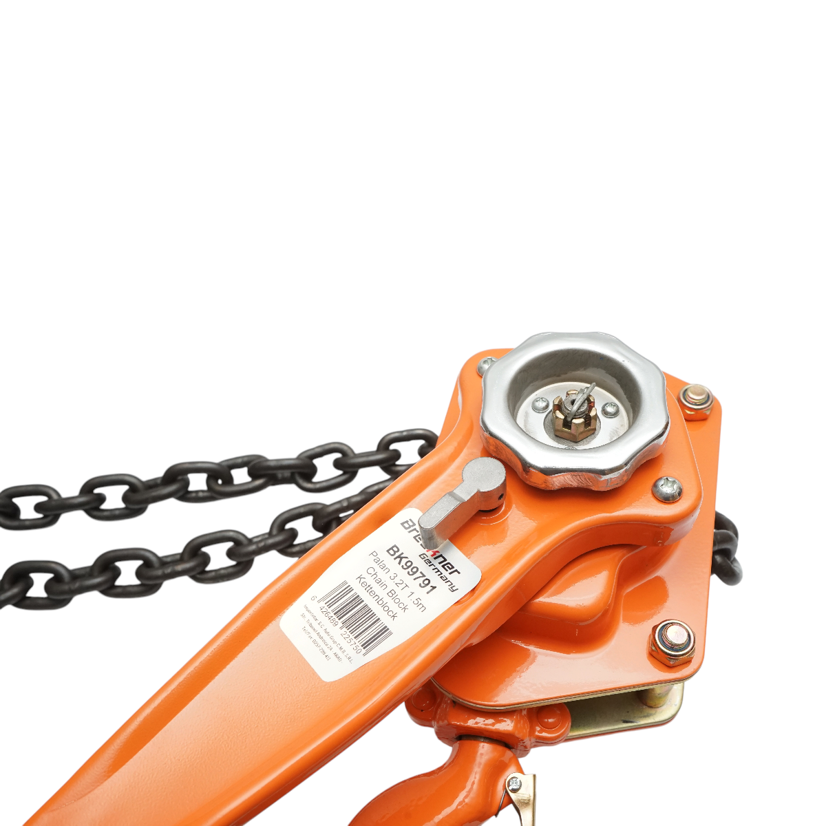 Palan manual cu levier 3000kg, lant 1.5m, carlig cu siguranta 3T Breckner Germany – imagine 6