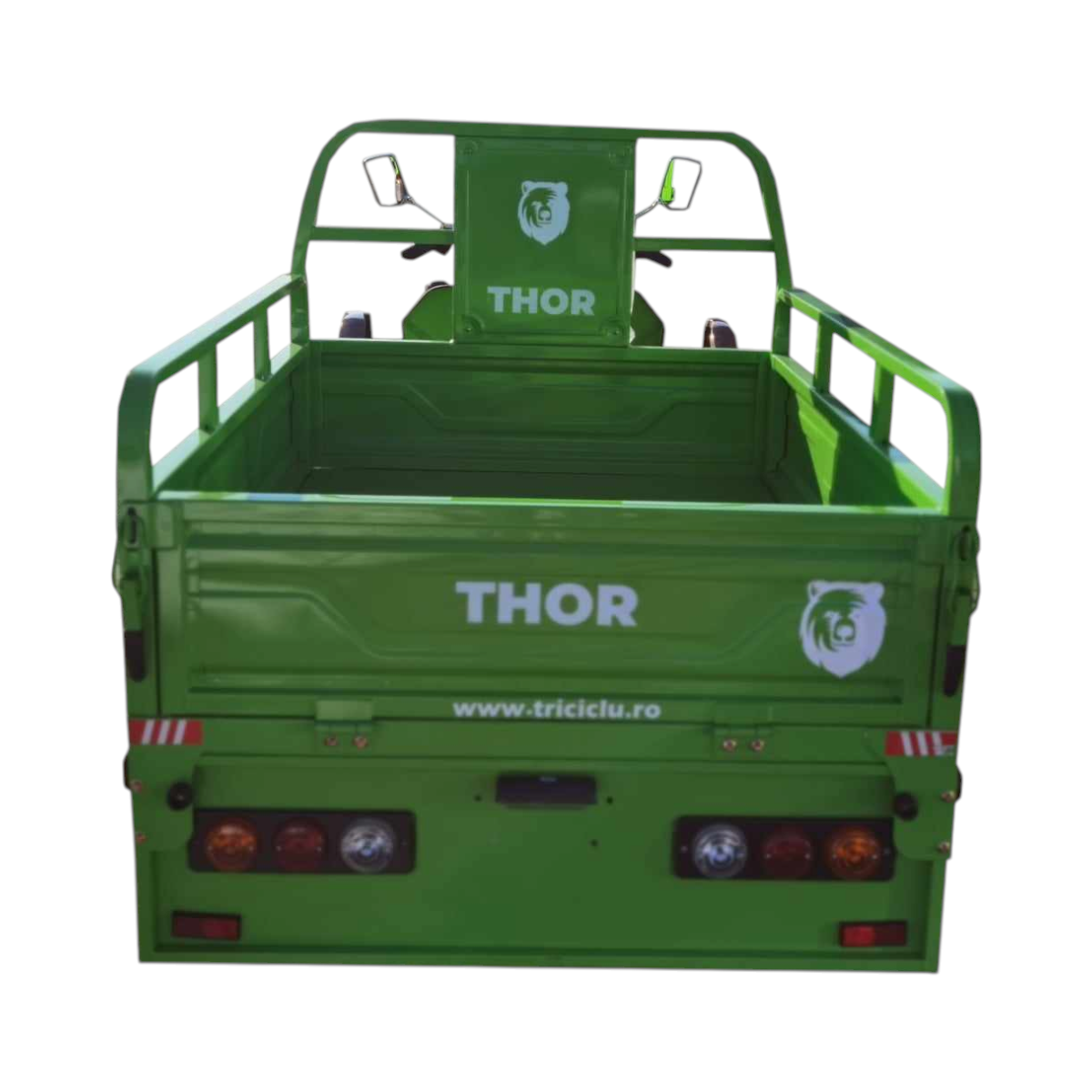 Triciclu electric Thor STAR verde cu CIV 1200W 60V45Ah – imagine 8