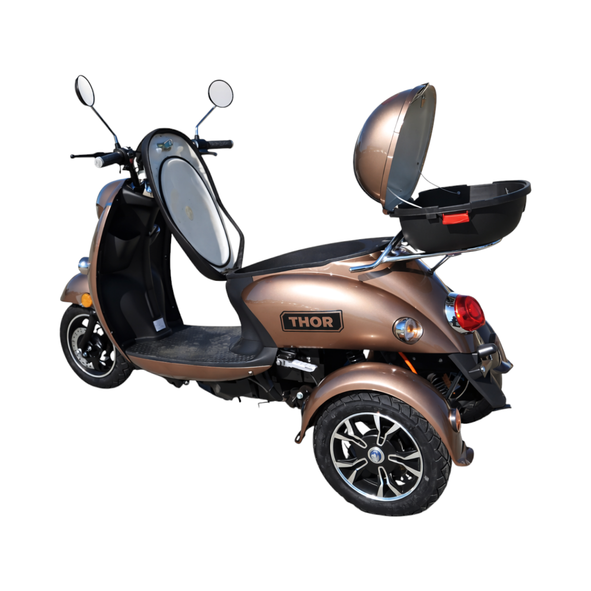 Triciclu electric Thor Spyder maro 800W 60V20Ah – imagine 3