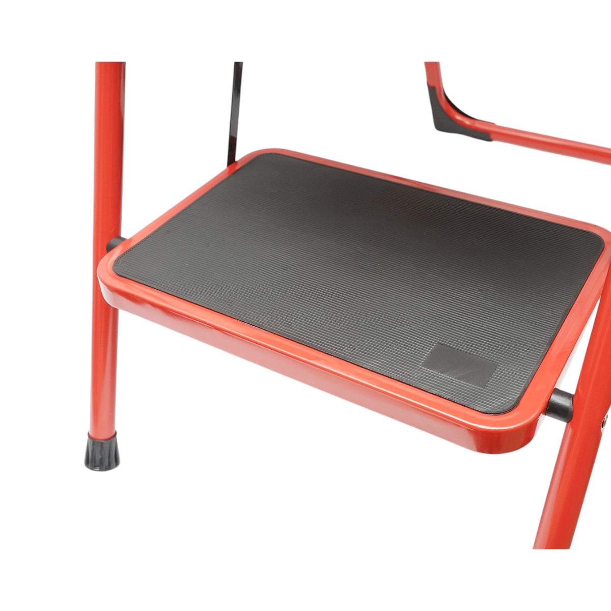 Scara pliabila otel 4 trepte antiderapante, inaltime 141cm, sarcina maxima 150kg rosie Breckner Germany – imagine 9