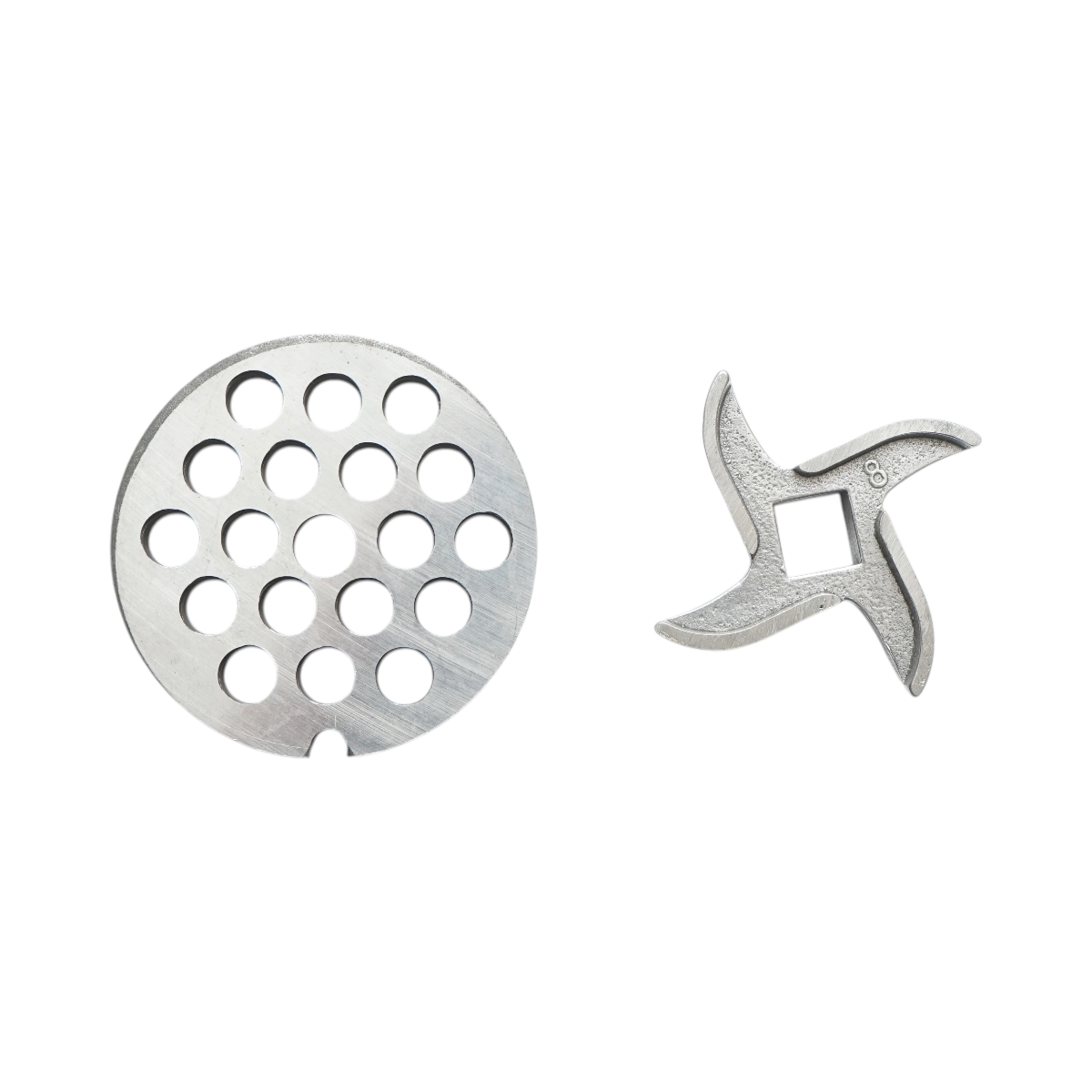 Masina de tocat carne electrica inox + aluminiu 1200W, 220V, capacitate 100 kg/h, adaptor carnati, 1 sita si 1 cutit incluse 340x185x365mm – imagine 12