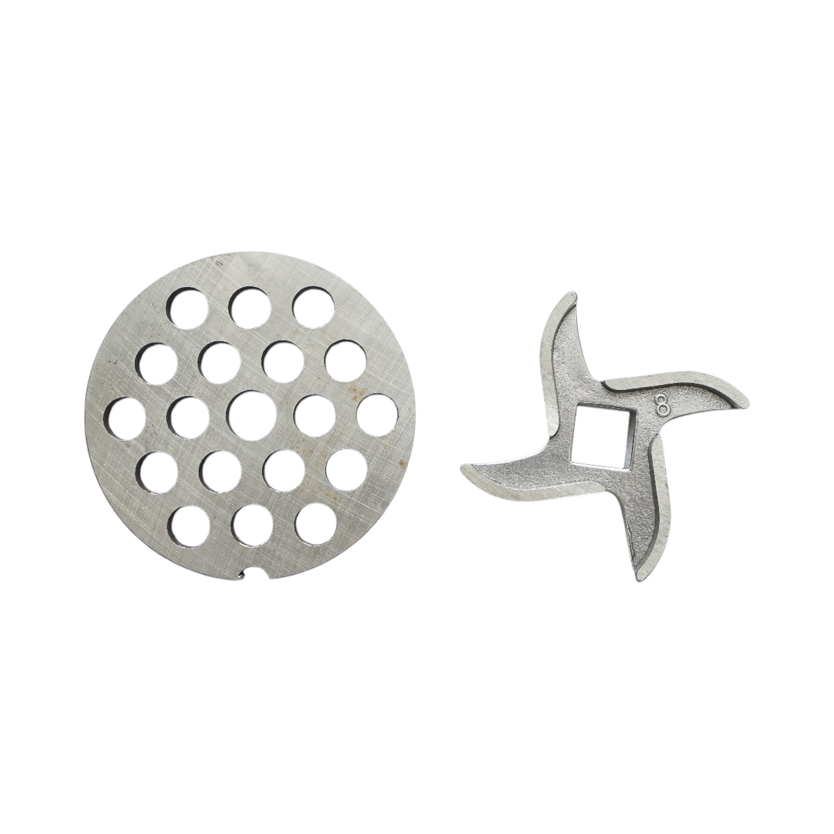 Masina de tocat carne electrica inox + otel 1200W, 220V, capacitate 100 kg/h, adaptor carnati, 1 sita si 1 cutit incluse 340x185x365mm – imagine 13