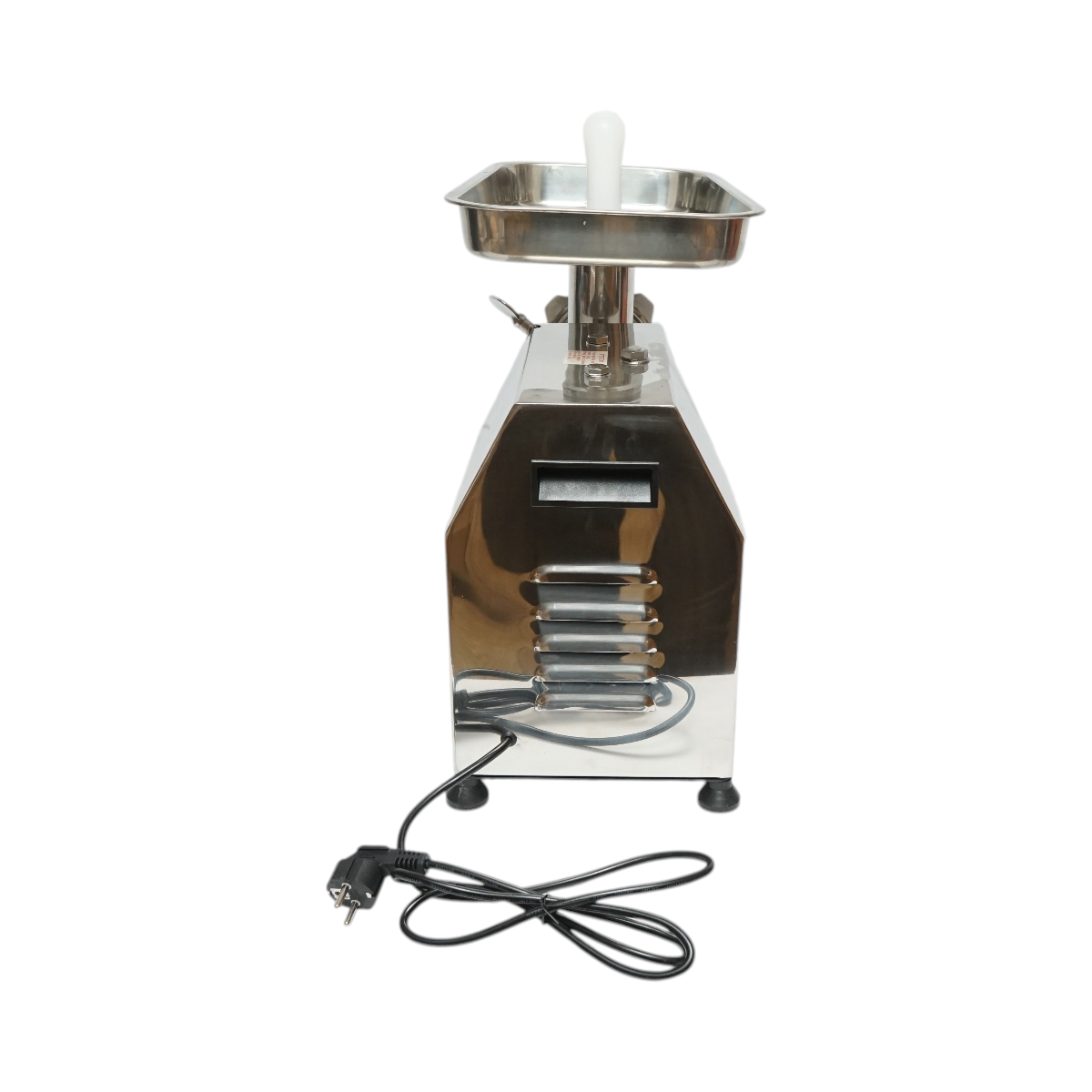 Masina de tocat carne electrica inox 2000W, 220V, capacitate 250 kg/h, adaptor carnati, 1 sita si 1 cutit incluse 410x240x450mm – imagine 4