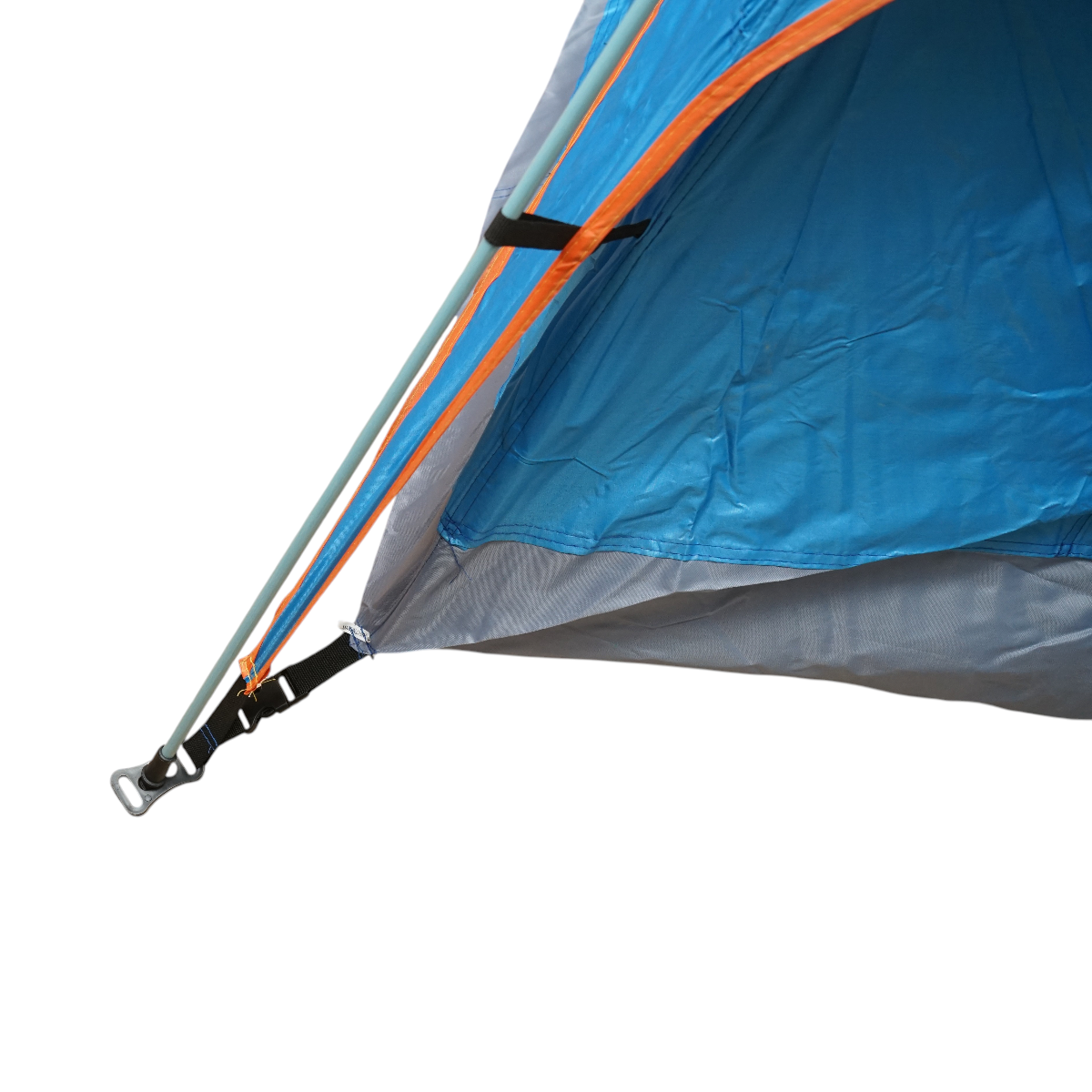 Cort camping 2 persoane albastru pliabil automat pop-up 2 intrari, impermeabil cu protectie UV si plasa anti-insecte 200x200x145cm – imagine 12