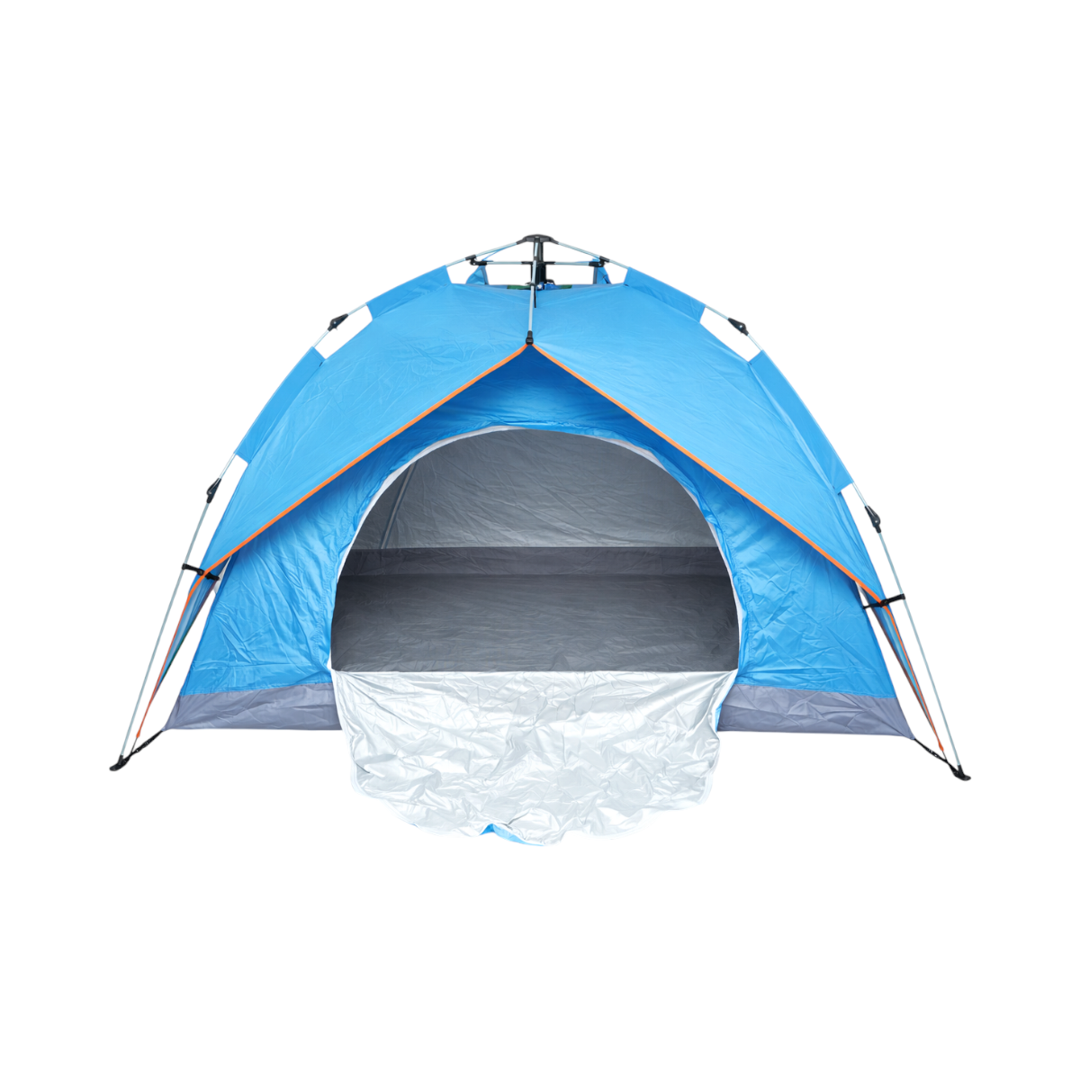 Cort camping 2 persoane pliabil automat pop-up impermeabil UV plasa anti-insecte 210x210x145cm