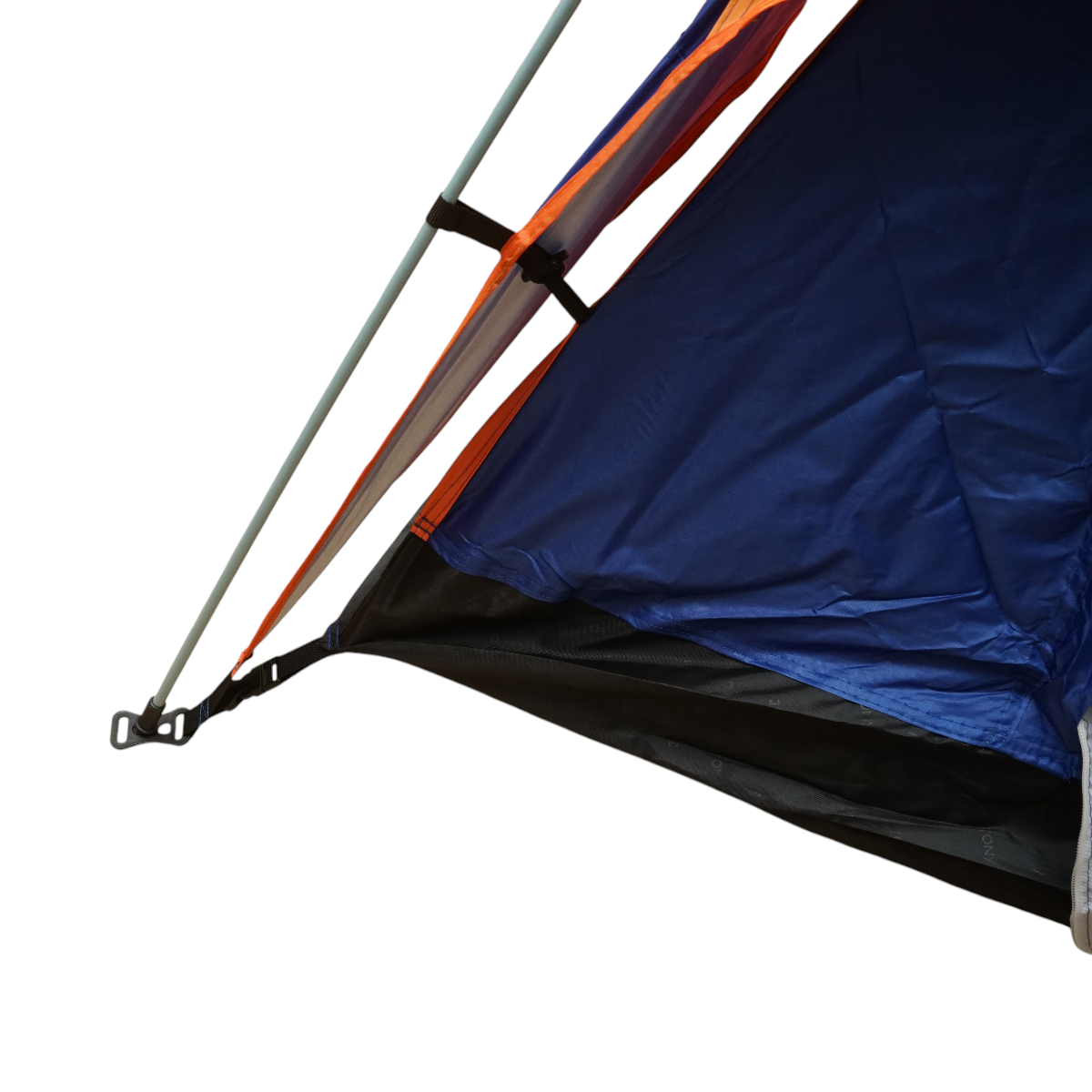 Cort camping 2 persoane albastru-portocaliu pliabil automat pop-up 2 intrari, impermeabil cu protectie UV si plasa anti-insecte 200x200x145cm – imagine 11