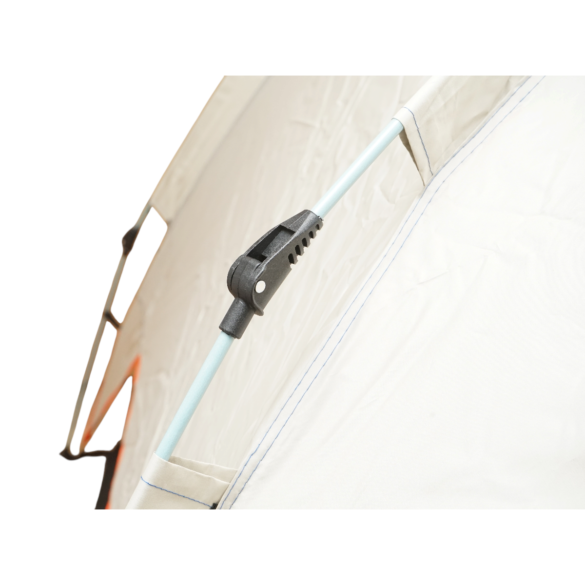 Cort camping 2 persoane crem pliabil automat pop-up 2 intrari, impermeabil cu protectie UV si plasa anti-insecte 200x200x145cm – imagine 13