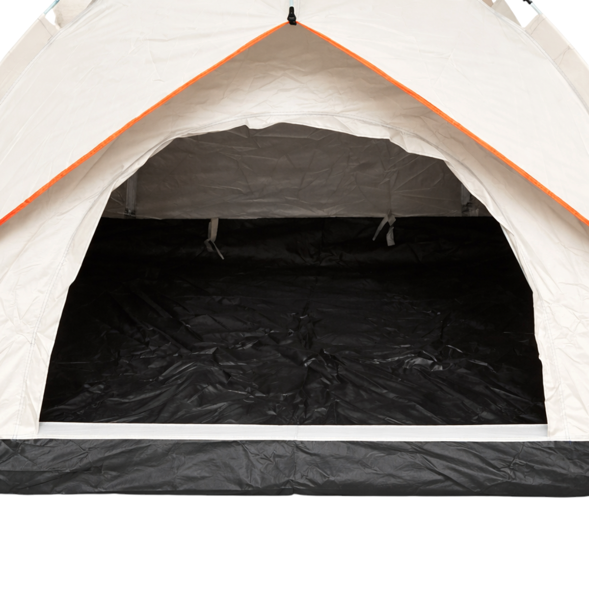 Cort camping 2 persoane crem pliabil automat pop-up 2 intrari, impermeabil cu protectie UV si plasa anti-insecte 200x200x145cm – imagine 9