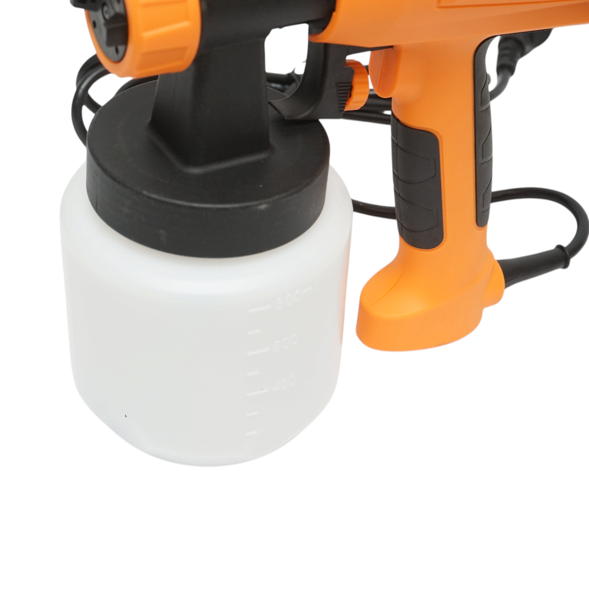 Pistol vopsit electric 550W, 220V, debit 800 ml/min, rezervor inferior 800ml, 3 duze incluse – imagine 7