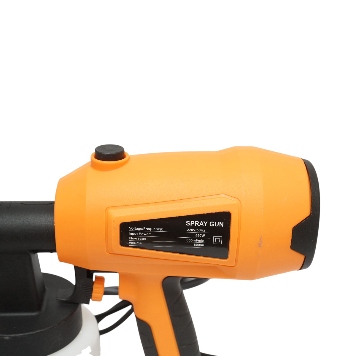 Pistol vopsit electric 550W, 220V, debit 800 ml/min, rezervor inferior 800ml, 3 duze incluse – imagine 9