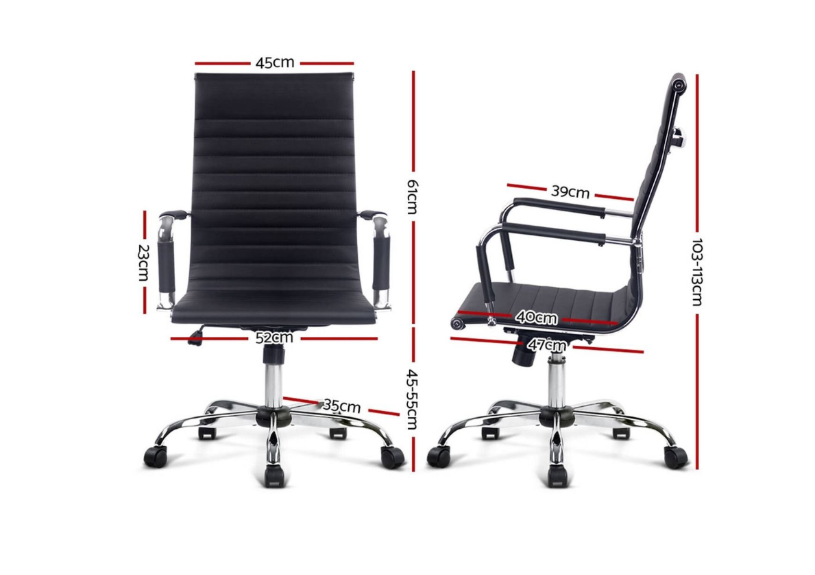 Scaun de birou ergonomic directorial cu suport lombar