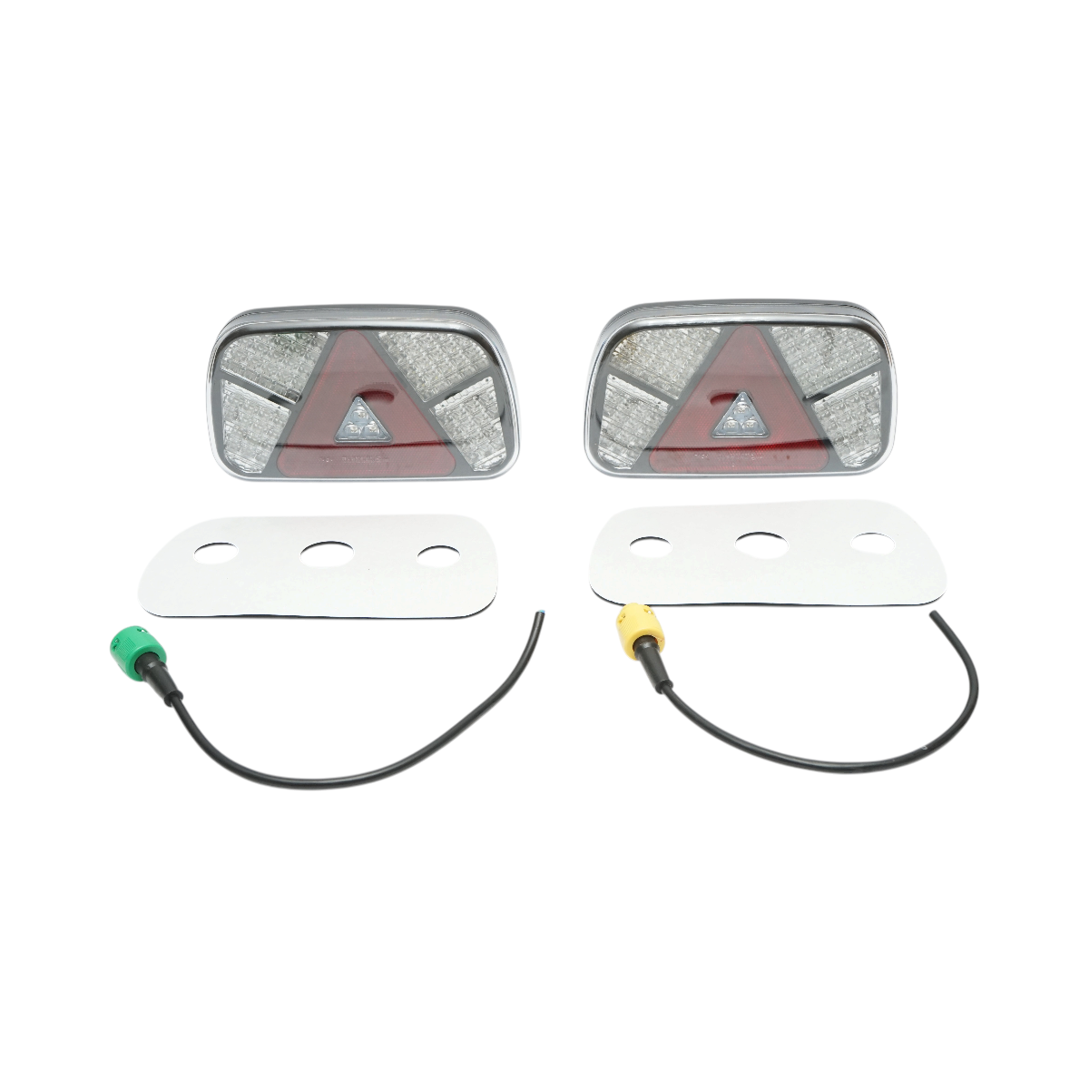 Set lampi stop spate LED 12V/24V universale cu 7 functii 237x138x30mm Breckner Germany – imagine 2