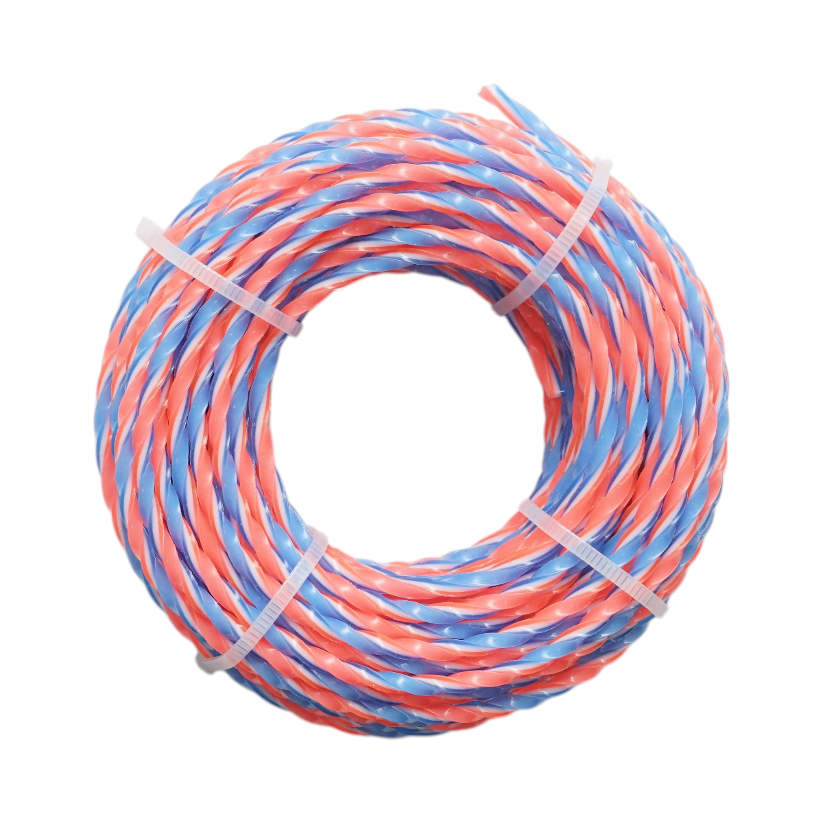 Fir patrat rasucit motocoasa 3mm x 15m multicolor Breckner Germany – imagine 3