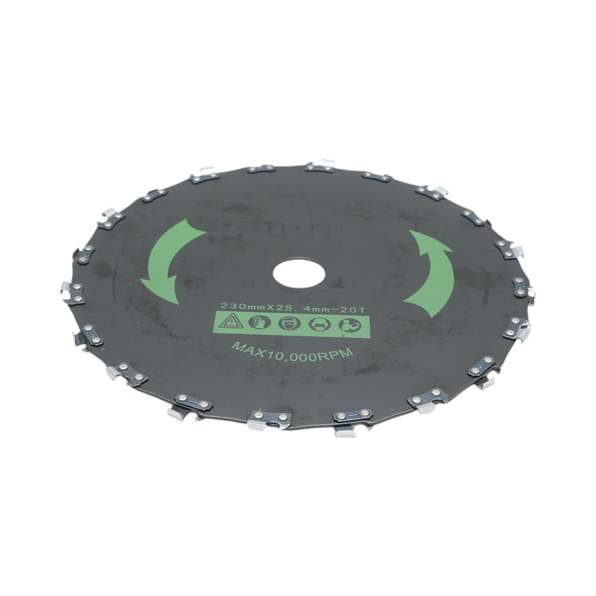 Disc motocoasa cu lant de drujba 230x25.4mm, 20 dinti pentru arbusti, crengi, vegetatie densa Breckner Germany – imagine 3
