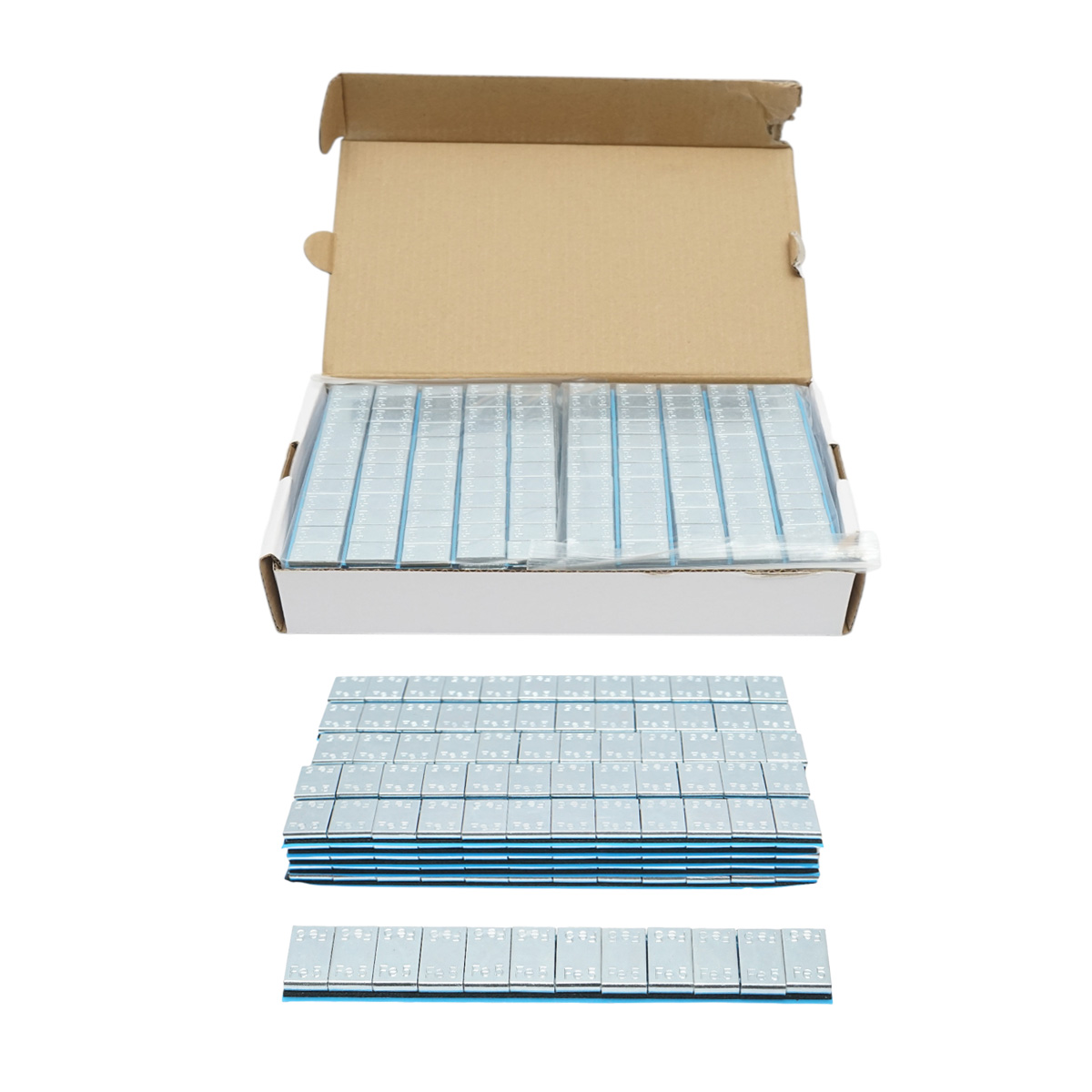 Contragreutati autoadezive zincate echilibrare roti Fe 60g (5gx12 buc) 100 benzi/cutie