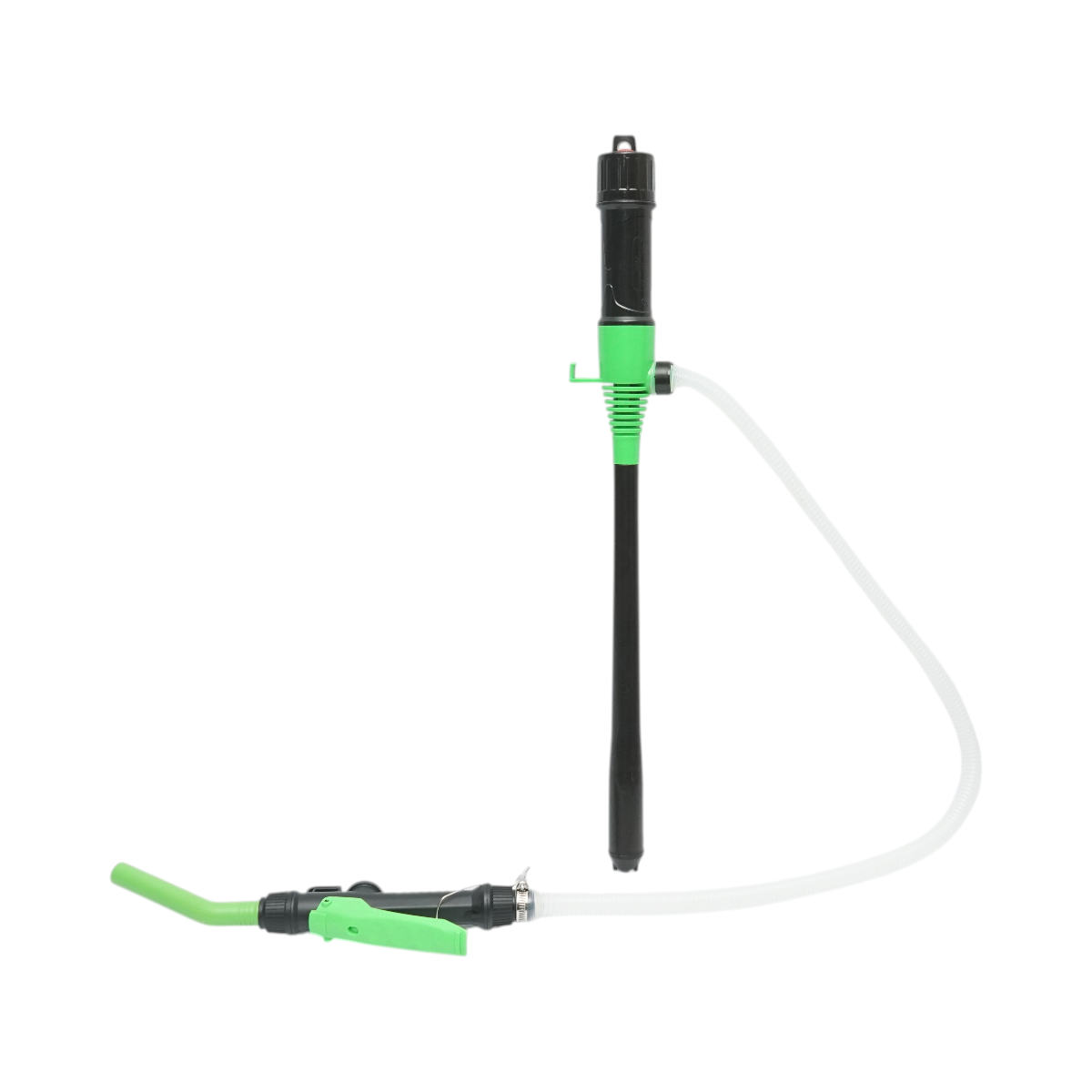 Pompa electrica transfer combustibil portabila cu baterii, debit 9 L/min, duza control flux, furtun flexibil 90cm