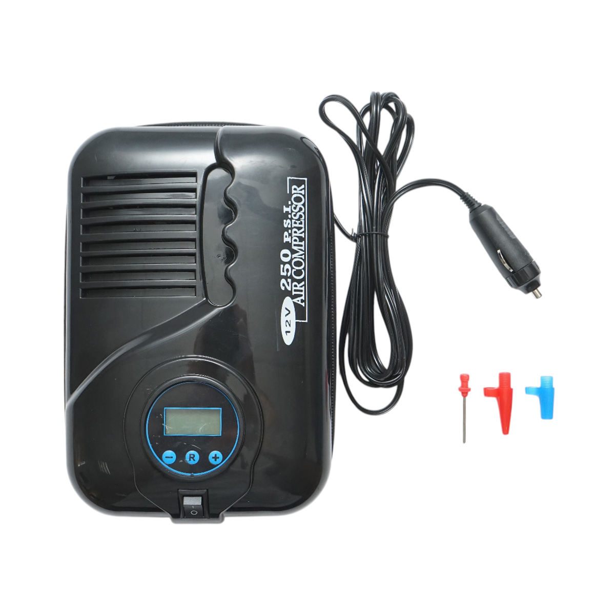 Compresor aer umflat roti digital 12V, 250PSI, oprire automata, cablu 2.8m, alimentare priza bricheta auto