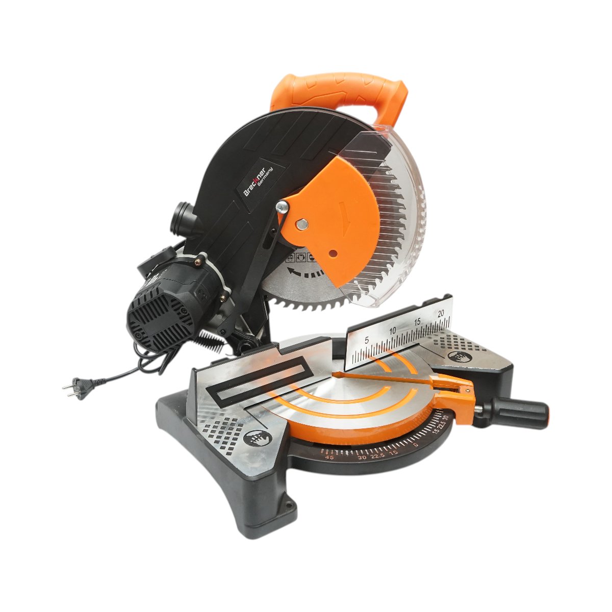 Fierastrau circular stationar profesional 1800W, 220V, disc 255mm 60T, taiere inclinata 45°, 5500 r/min, sac colectare Breckner Germany – imagine 7