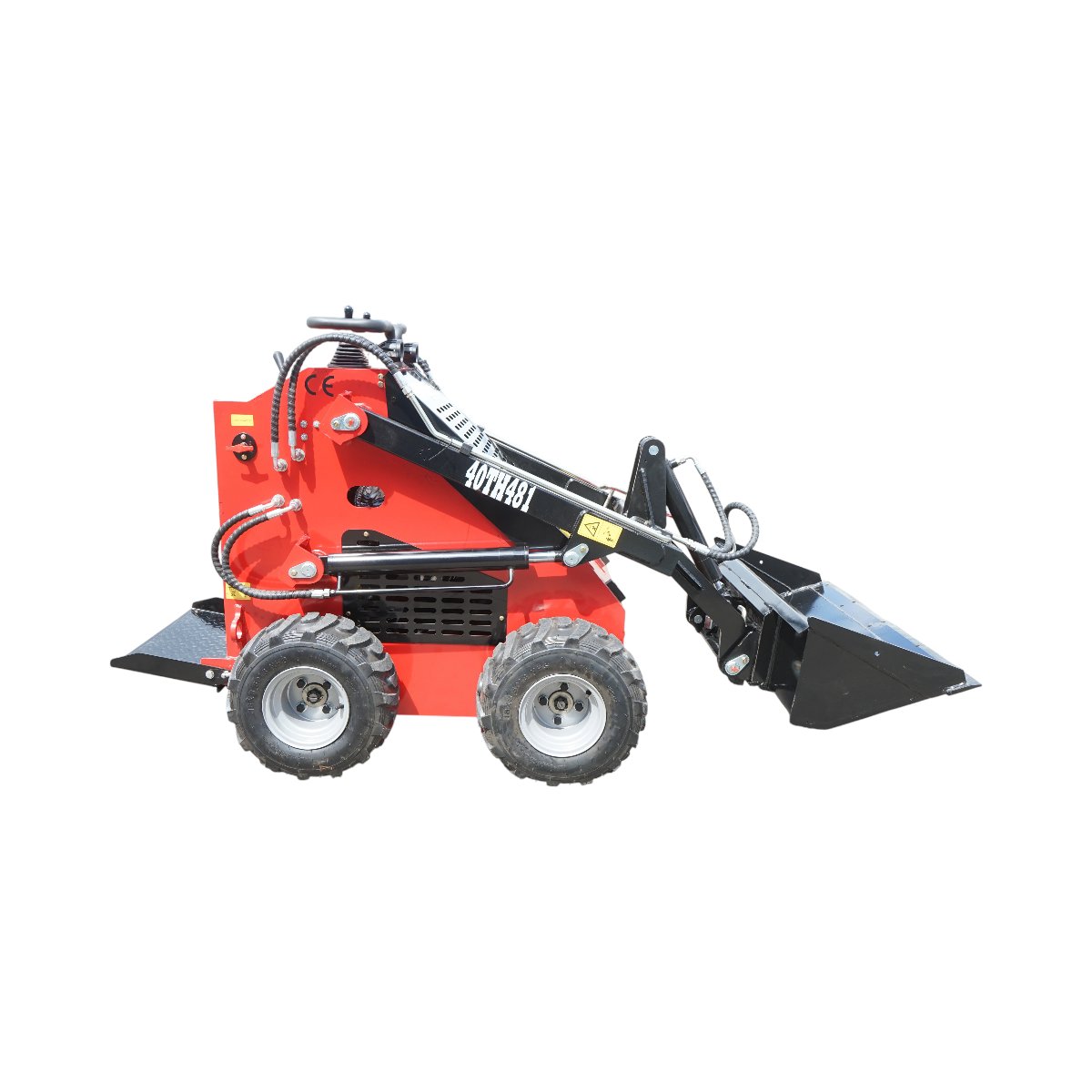 Mini incarcator frontal pe roti, motor benzina 23CP, 739cc, capacitate ridicare 350kg, volum cupa 0.15m3 THOR – imagine 5