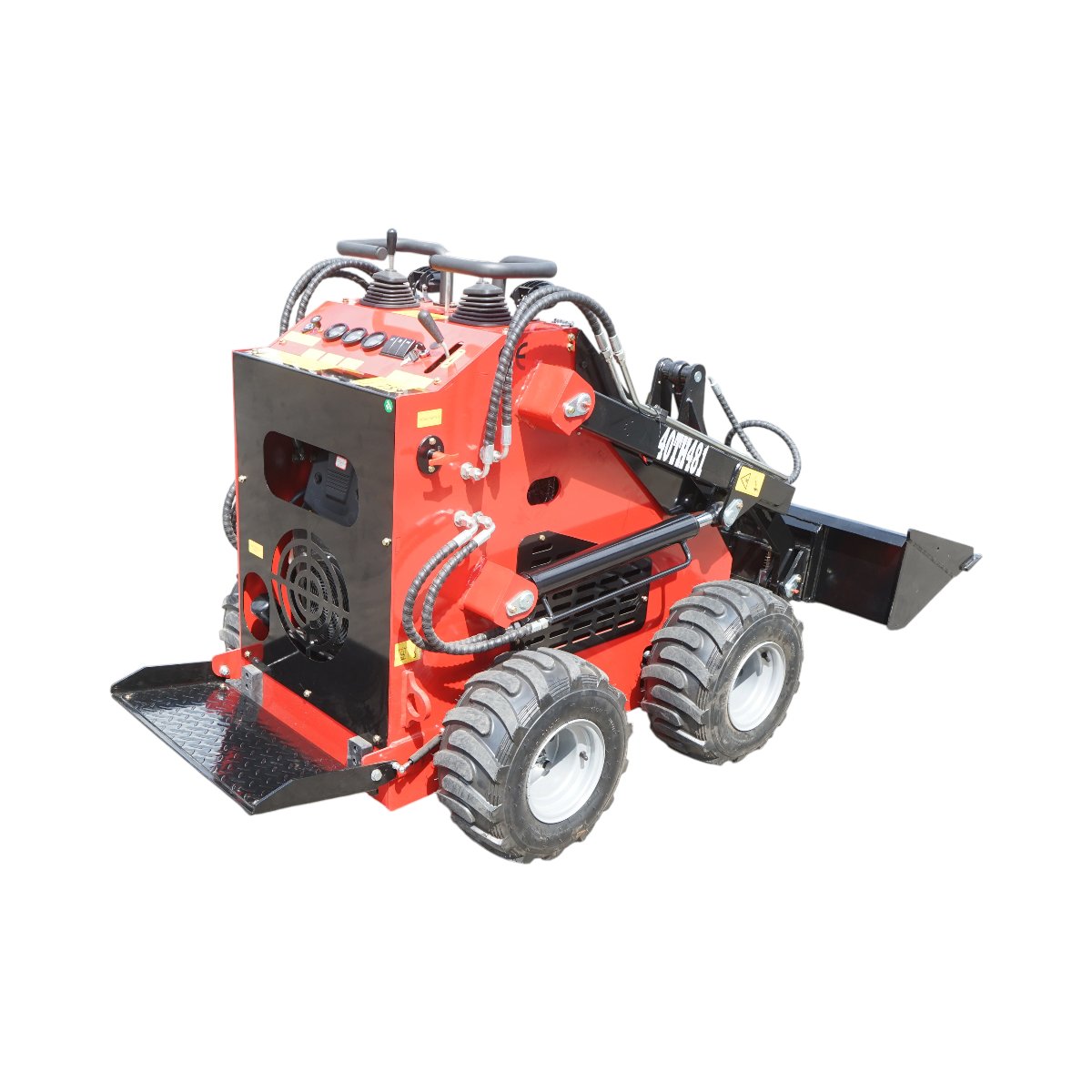 Mini incarcator frontal pe roti, motor benzina 23CP, 739cc, capacitate ridicare 350kg, volum cupa 0.15m3 THOR – imagine 6