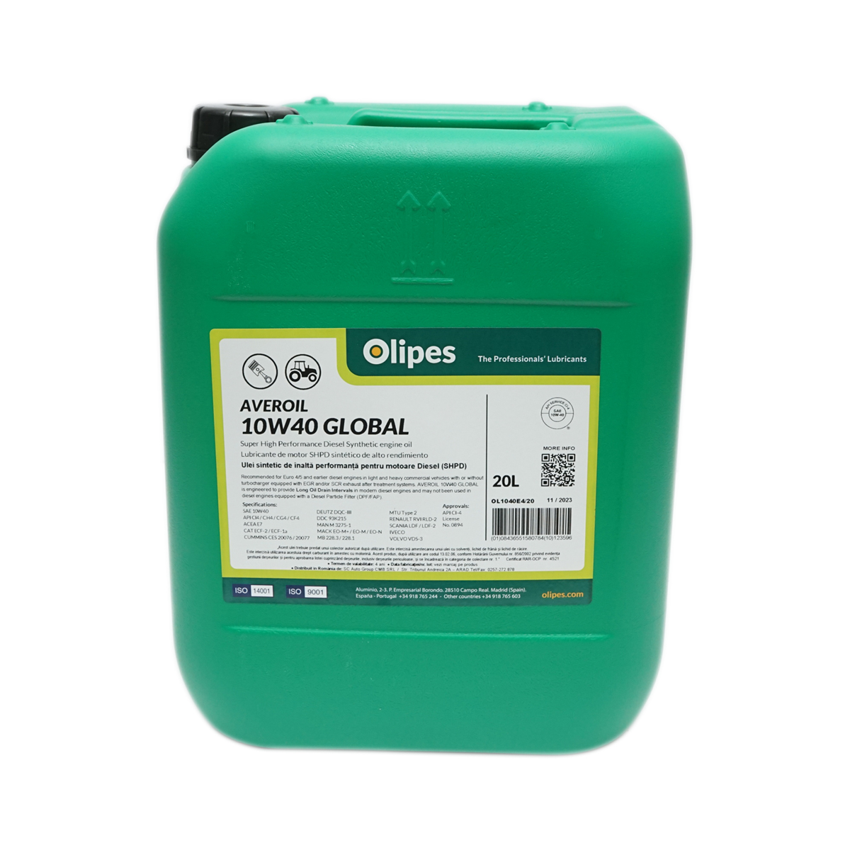 Ulei motor Olipes Averoil 10W40 Global 20L
