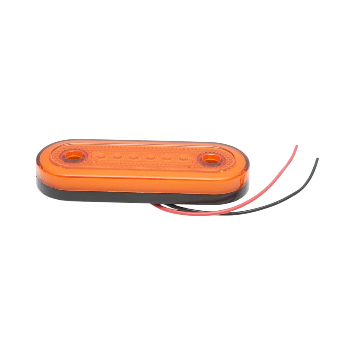 Lampa gabarit laterala ovala LED NEON 12V-24V galbena 24 LED-uri 115x44x16mm Breckner Germany – imagine 5
