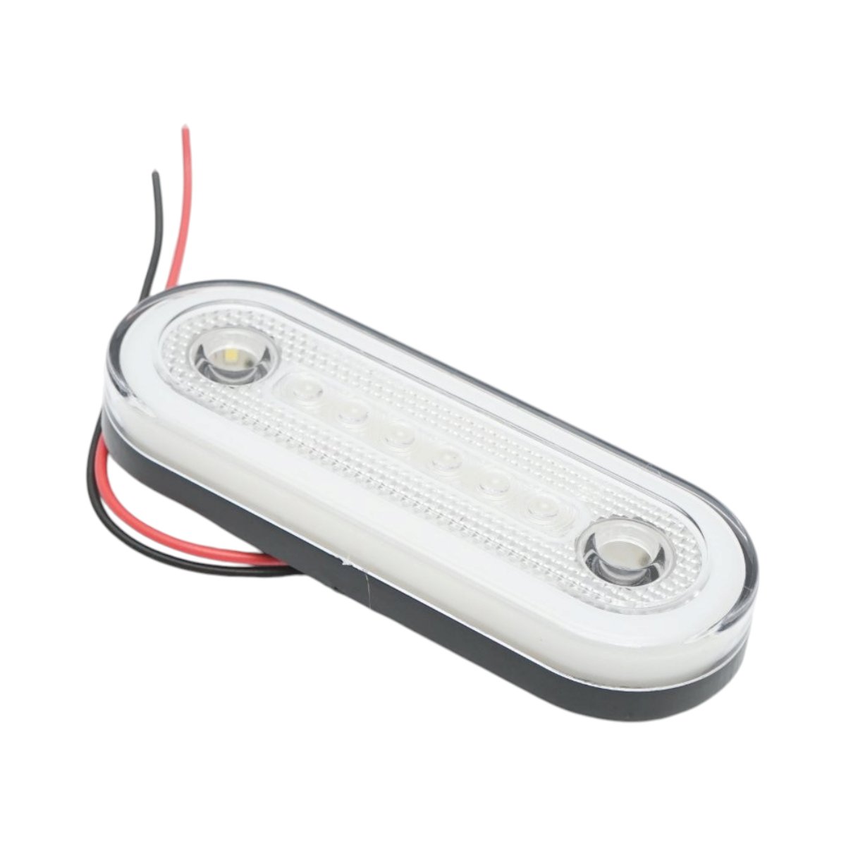 Lampa gabarit laterala ovala LED NEON 12V-24V alba 24 LED-uri 115x44x16mm Breckner Germany – imagine 2