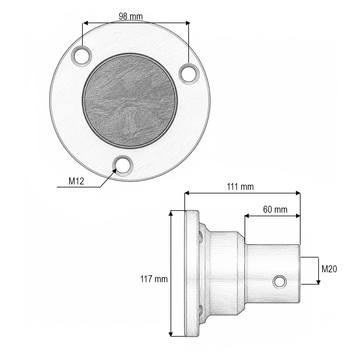 Butuc disc grapa cu talere Horsch, Joker cod OEM 23246700, 28042000, PN60043 – imagine 4
