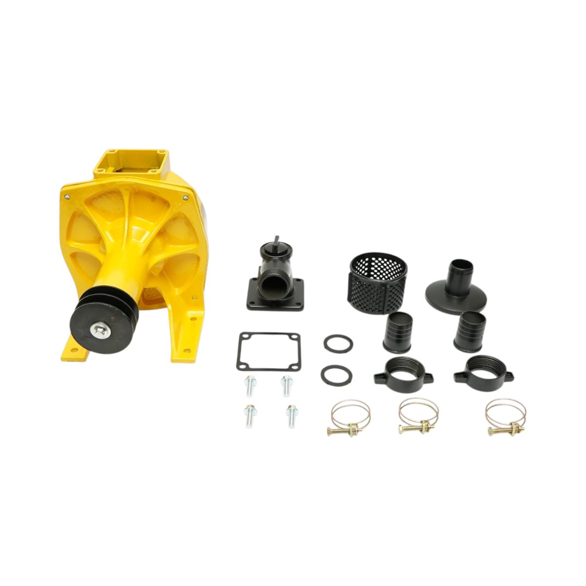 Pompa apa centrifuga autoamorsanta cu fulie dubla 3kW, 1.5 toli, debit 20 m3/h, adancime aspiratie 7m, inaltime pompare 24m pentru irigatii – imagine 2