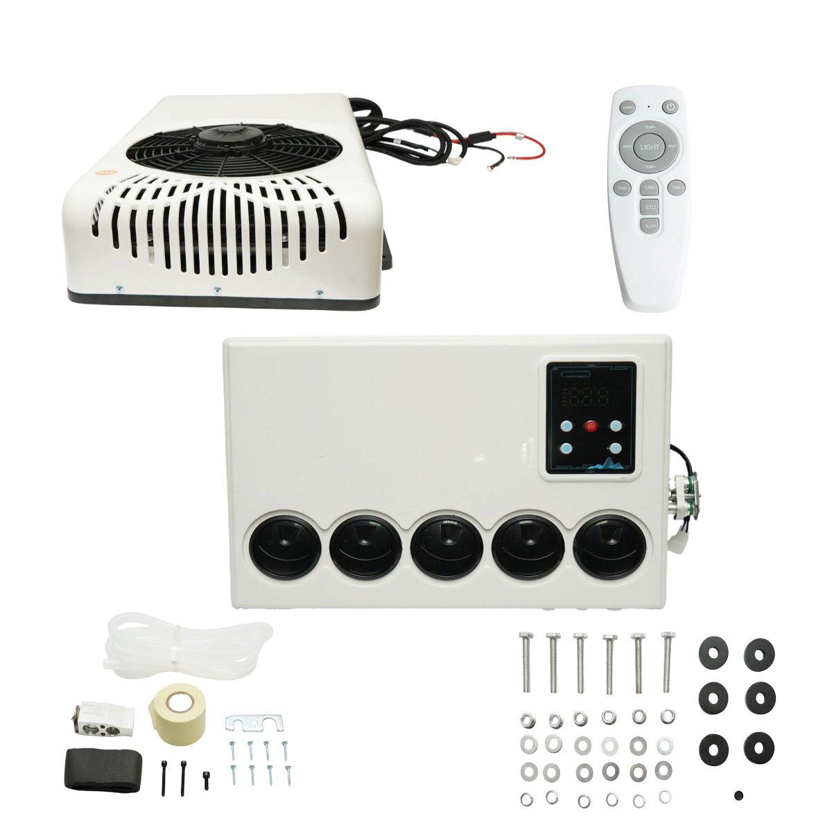Clima stationara utilaje industriale AC universala 24V, 2400W, 8200 BTU cu telecomanda – imagine 2