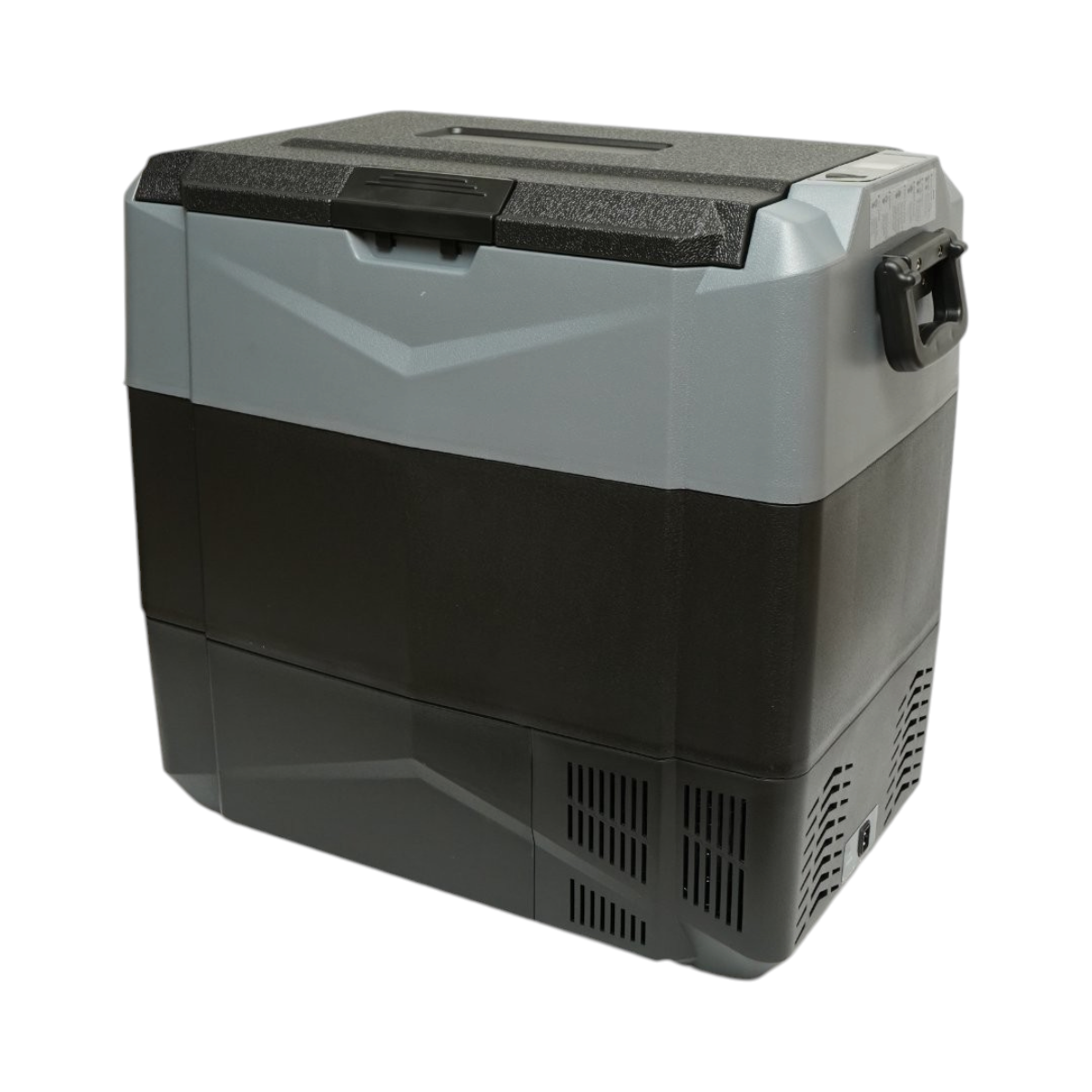 Frigider auto 55L cu compresor 12V-24V-220V, 60W, afisaj LCD, zona dubla de racire, USB 630x390x590mm