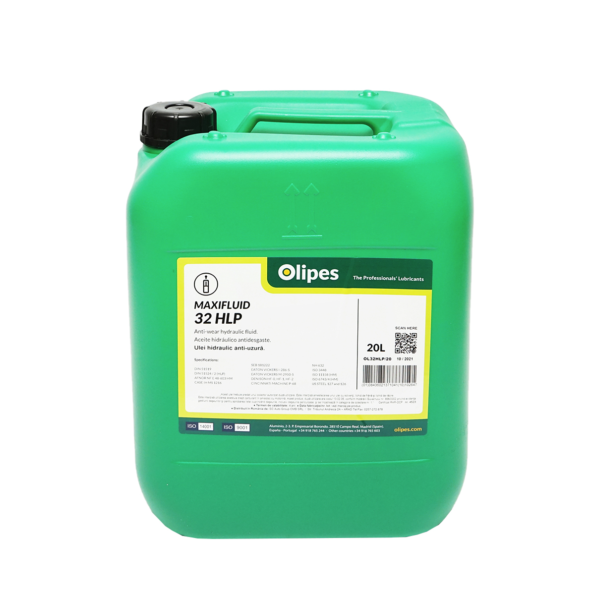 Ulei hidraulic Olipes MAXIFLUID 32 HLP H32 20L