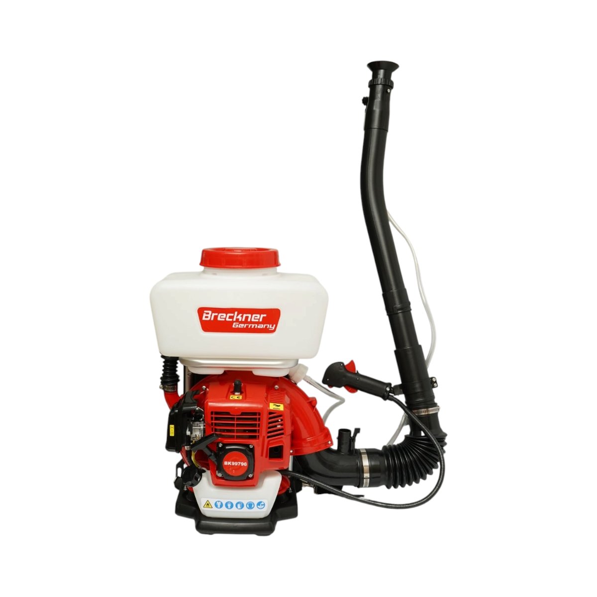 Atomizor pe benzina 14L, motor 2 timpi 2.3CP, 43cc, raza pulverizare 12m Breckner Germany
